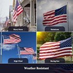 Heavy Duty 3x5 American Flag - Embroidered Stars