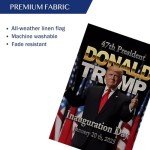 Donald Trump 2025 Inauguration Day Garden Flag