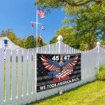 Trump 45th 47th President Flag - We Took America Back