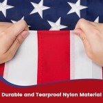 Heavy Duty 3x5 American Flag - Embroidered Stars