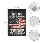 Jesus is My Savior, Trump is My President Flags