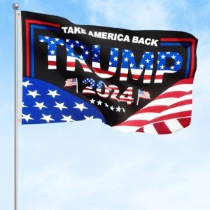 Trump 2024 Flag - Take America Back Banner