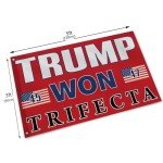 Trump Won Banner Flag - 47th President Victory