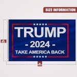 Trump 2024 Double-Sided Heavy Duty Flag