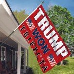 Trump Won Banner Flag - 47th President Victory