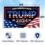 Trump 2024 Flag - Take America Back Banner