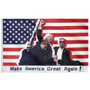 Trump 2024 Fight Flag - Outdoor Yard Decoration