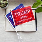 Trump 2024 Mini Flags - Take America Back (24 Pack)
