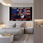 Trump 2024 Fight Flag 3x5 Ft with Grommets