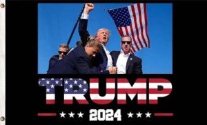 Donald Trump 2024 Election Rally Flag 3x5 Ft