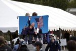 AUKUTOCO Trump 2024 Election Fist Flag Banner 3x5