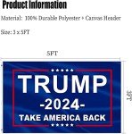 Trump 2024 Double-Sided Outdoor Flag 3x5