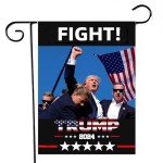 Trump 2024 Fight Garden Yard Flag - 12x18 Inch