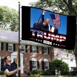 Donald Trump 2024 Election Rally Flag 3x5 Ft