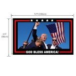 Trump 2024 Flag - God Bless America Design