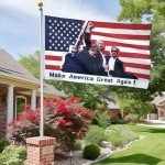 Trump 2024 Fight Flag - Outdoor Yard Decoration