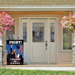 Trump 2024 Fight Garden Yard Flag - 12x18 Inch