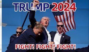 Trump 2024 Fight Flag – 3x5 Ft Tapestry