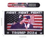 Fight Trump 2024 Flag - 3x5 Ft Durable Decor