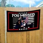 Trump 2024 Flag - Rally Fist Pump Tapestry 3x5 Ft