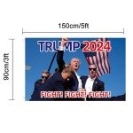 Trump 2024 Fight Flag – 3x5 Ft Tapestry