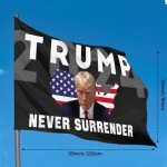 2024 Trump "Never Surrender" Flag - 5x3 Ft