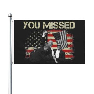 You Missed Flags Trump Fist Pump 3x5 Banner