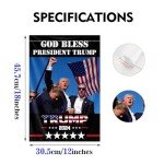 Trump Survivor Garden Flag - Patriotic Yard Decor