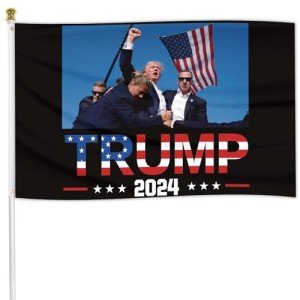 Trump Shooting Survivor Flag 3x5 Feet Banner