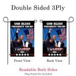 Trump Survivor Garden Flag - Patriotic Yard Decor