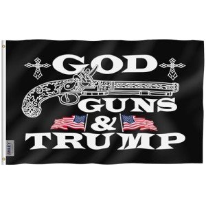 Anley 3x5 Foot God Guns Trump Flag