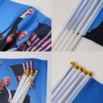 10-Pack Trump 2024 Party Flags - Indoor/Outdoor Decoration