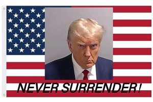 Trump Mug Shot Flag 3x5 FT with Grommets