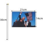 10-Pack Trump 2024 Party Flags - Indoor/Outdoor Decoration