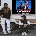 Trump 2024 Flag - Fist Pump Rally Banner 3x5 Ft