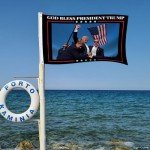 3x5 Trump Flag - God Bless Trump Banner