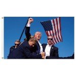Trump Flag - Assassination Theme, 3x5 Ft Durable