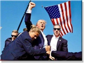 Donald Trump Assassination Attempt Canvas Wall Art
