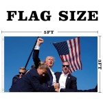 Trump Flag - Assassination Theme, 3x5 Ft Durable