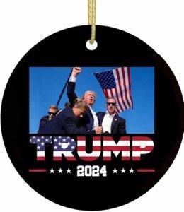 Trump Survived Ornament: Stronger 2024 Holiday Decor