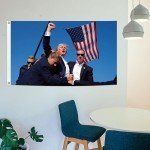 Trump Flag - Assassination Theme, 3x5 Ft Durable