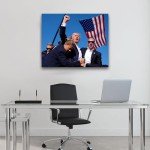 Trump "Keep Fighting" Canvas Wall Art - 11x14
