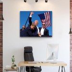Trump "Keep Fighting" Canvas Wall Art - 11x14