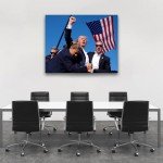 Trump "Keep Fighting" Canvas Wall Art - 11x14