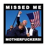 Trump Assassination 2024 Sticker for Car & Laptop