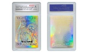 Donald Trump Assassination Attempt Silver Holo Card 10
