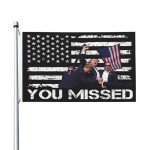 Trump Fist Pump Shot Flag - 3x5 Ft Wall Art