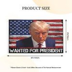 Trump 2024 Mug Shot Outdoor Double-Sided Flag