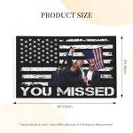 Trump Fist Pump Shot Flag - 3x5 Ft Wall Art
