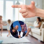 Trump 2024 Decorative Hanging Acrylic Ornaments (3 Pack)